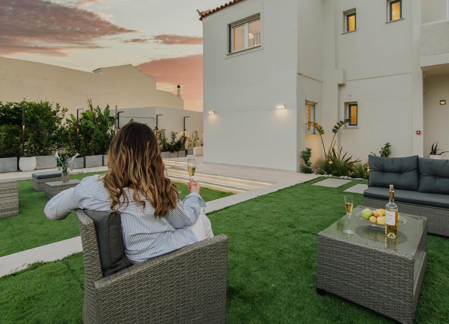 Le Jardin Apartments Kampos Marathokampou Esterno foto